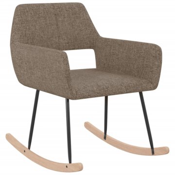 Vidaxl Gugalni stol taupe blago