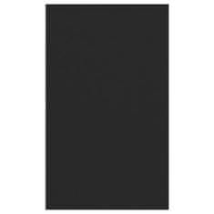 Greatstore Komoda s 3 predali črna 120x41x75 cm iverna plošča