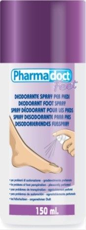 Pharmadoct pršilo za stopala z deodorantom, 150 ml