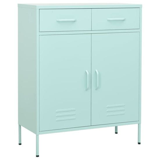Vidaxl Omara za shranjevanje mint zelena 80x35x101,5 cm jeklo