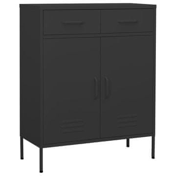 Vidaxl vidaXL Omarica, antracitna, 80x35x101,5 cm, jeklo
