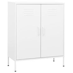 Vidaxl Omara za shranjevanje bela 80x35x101,5 cm jeklo
