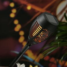Kynast Vrtna LED sončna svetilka bakla z učinkom plamena 78 cm