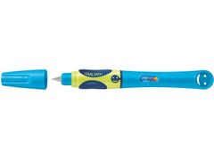 Pelikan Griffix nalivno pero + črnilni vložek, za levičarje, Neon Blue, blister