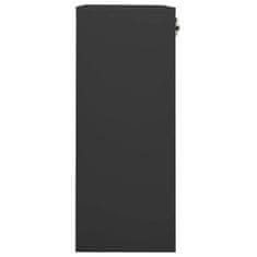Vidaxl Pisarniška omara antracitna 90x40x102 cm jeklo