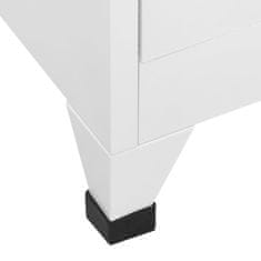Vidaxl Garderobna omarica na ključ s 4 predelki 38x45x180 cm