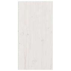 Vidaxl Stenska omarica bela 30x30x60 cm trdna borovina