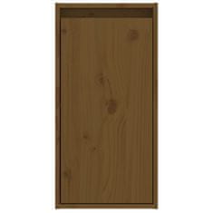 Vidaxl Stenska omarica 2 kosa medeno rjava 30x30x60 cm trdna borovina