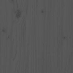 Vidaxl Delovna miza siva 181x50x80 cm trdna borovina