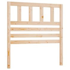 Vidaxl Posteljno vzglavje 96x4x100 cm trdna borovina