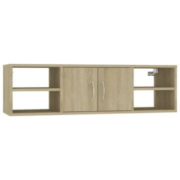 Vidaxl Stenska polica sonoma hrast 102x30x29 cm inženirski les