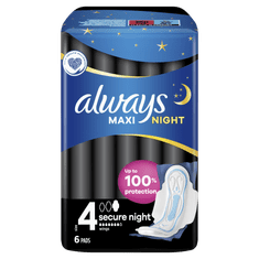Always Maxi Night higienski vložki, 6 kosov