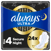 Always Ultra Secure Night higienski vložki, 4, 24 kosov