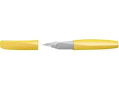 Pelikan Twist Classy Neutrals nalivno pero + črnilni vložek, rumeno, v škatli