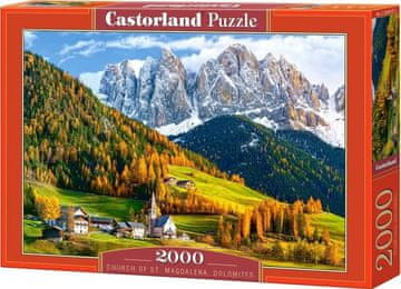 Castorland Puzzle Cerkev sv. Magdalene, Dolomiti 2000 kosov