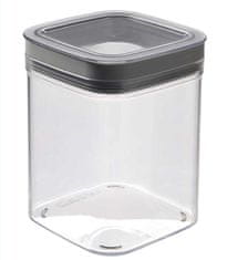 Curver Dry Cube posoda za shranjevanje, transparent siva, 1,3 L