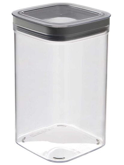 Curver Dry Cube posoda za shranjevanje, transparent siva, 1,8 L