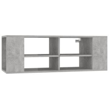 Vidaxl Stenska TV omarica betonsko siva 102x35x35 cm iverna plošča