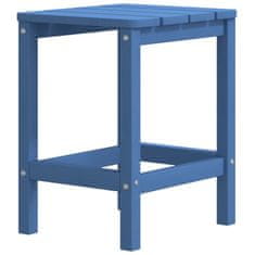 Vidaxl vidaXL Adirondack stol z naslonom za noge in mizo, HDPE, moder
