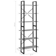 Vidaxl Visoka omara betonsko siva 80x30x210 cm iverna plošča