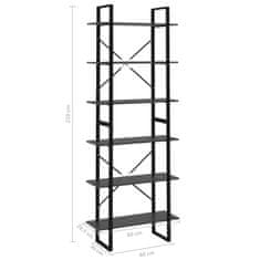 Vidaxl Visoka omara siva 80x30x210 cm iverna plošča