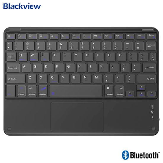 iGET Blackview K1 brezžična tipkovnica, Bluetooth, polnilna baterija, univerzalna, črna