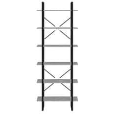Vidaxl Visoka omara betonsko siva 80x30x210 cm iverna plošča