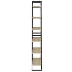 Vidaxl Visoka omara sonoma hrast 80x30x210 cm iverna plošča