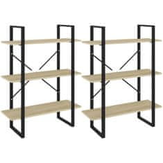 Vidaxl Visoka omara sonoma hrast 80x30x210 cm iverna plošča