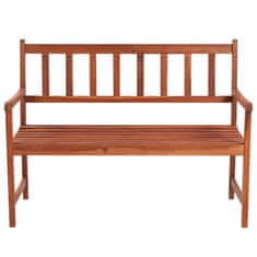 Vidaxl Vrtna klop z blazino 120 cm trden akacijev les