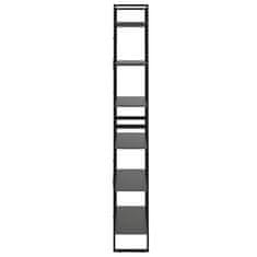 Vidaxl Visoka omara siva 80x30x210 cm iverna plošča