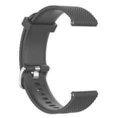 BStrap Samsung Galaxy Watch 3 41mm Silicone Land pašček, Dark Gray