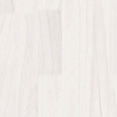 Vidaxl Posteljni okvir bel iz trdne borovine 200x200 cm