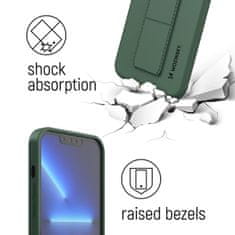 slomart wozinsky kickstand case silikonski ovitek s stojalom za samsung galaxy s21 fe črn