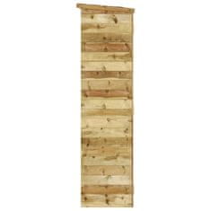 Greatstore Vrtna lopa za orodje 163x50x171 cm trdna borovina