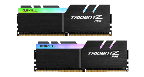 G.Skill Trident Z pomnilnik (RAM), RGB, DDR4, 32GB, 2x16GB, 3200MHz, CL16, 1.35V, XMP 2.0 (F4-3200C16D-32GTZRX)