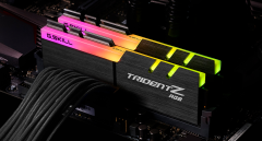 G.Skill Trident Z pomnilnik (RAM), RGB, DDR4, 32GB, 2x16GB, 3200MHz, CL16, 1.35V, XMP 2.0 (F4-3200C16D-32GTZRX)