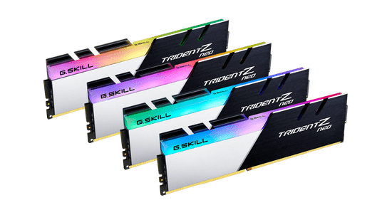 G.Skill Trident Z Neo pomnilnik RAM, za AMD, DDR4, 128GB, 4x32GB, 3200MHz, CL16, 1.35V, XMP 2.0 (F4-3200C16Q-128GTZN)