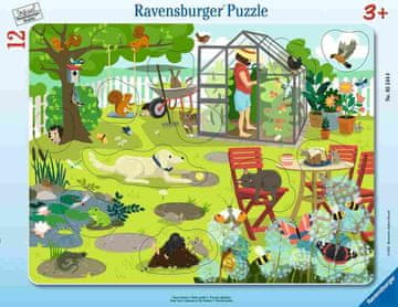 Ravensburger Na domačem vrtu sestavljanka, 12 delov