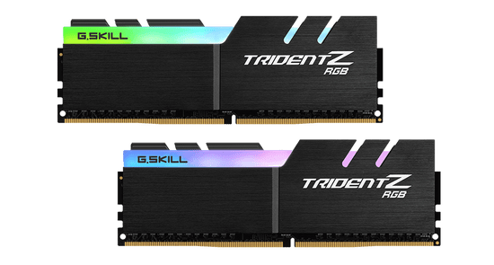 G.Skill Trident Z pomnilnik RAM, DDR4, RGB, 16GB, 2x8GB, 3600MHz, CL16, DIMM, 1.35V, XMP 2.0 (F4-3600C16D-16GTZRC)