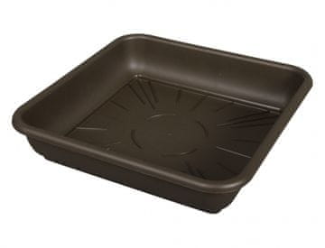 QUATTRO krožnik 43x43cm, plastičen, za lonec QUATTRO 50x50cm, rjav