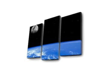 Wallity Dekorativno slikarsko platno z osvetlitvijo (3 kosi)