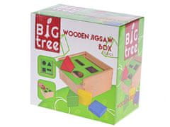 Lesena sestavljanka Big Tree 18x18x10 cm različnih oblik