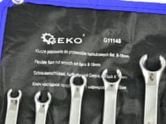 GEKO Set 6 ključev polodprtih obročnih ključev za zavore