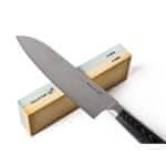 G21 Komplet nožev Damascus Premium v bambusovem bloku, škatla, 5 kosov + brusilni kamen