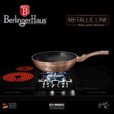 Berlingerhaus Wok z marmornato površino 28 cm Rosegold Metallic Line BH-1512