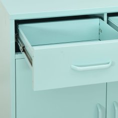 Vidaxl Omara za shranjevanje mint zelena 80x35x101,5 cm jeklo