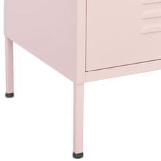 Vidaxl Omara za shranjevanje roza 80x35x101,5 cm jeklo