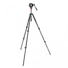 Manfrotto 500 fluid video glava z 190X video aluminijasto stojalo (MVK500190XV) + GRATIS nosilec za telefon (MTWISTGRIPK)