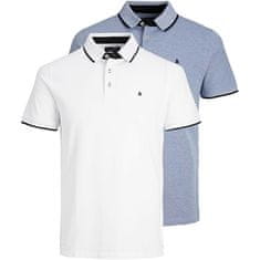 Jack&Jones 2 PAKET - moška polo triko JJEPAULOS Slim Fit 12191216 Bright Cobalt (Velikost M)